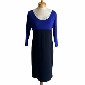 Narciso Rodriguez for Design Nation 2 Tone Empire Waist Knit Dress L